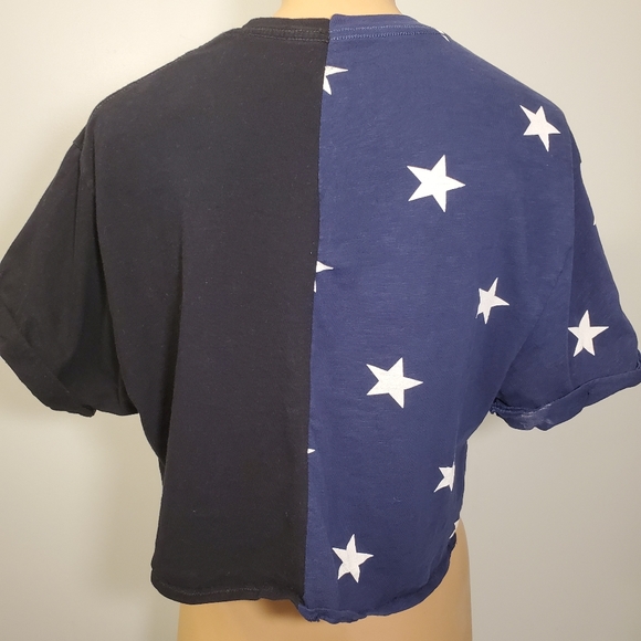🔥Host Pick🔥Custom Galaxy Cat & Stars Crop Top T-Shirt - Picture 5 of 6